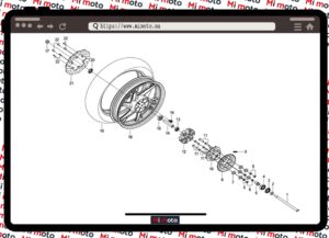 RUEDA TRASERA TNT25N