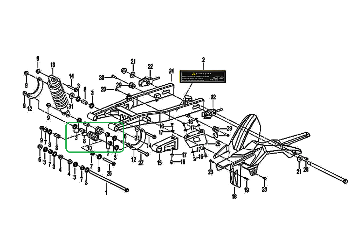 SOPORTE AMORTIGUADOR