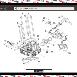 CABEZA DE CILINDRO TNT150I