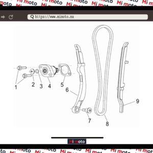 CADENA DE DISTRIBUCION TNT150I