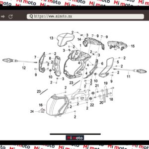 CUBIERTA DE FARO VELOCIMETRO TNT25