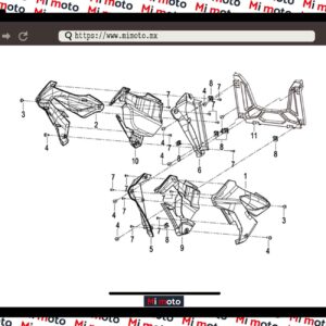 CUBIERTAS FRONTALES TNT150I