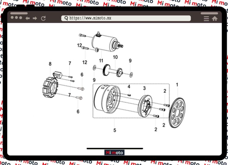 ESTATOR MARCHA TNT150I