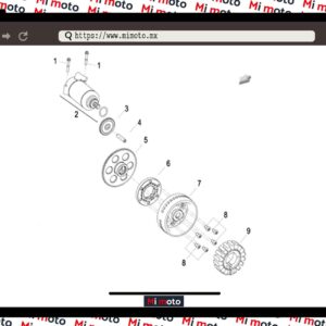 ESTATOR MARCHA TRK502