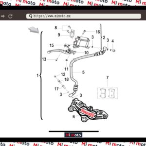 FRENO DELANTERO TNT25