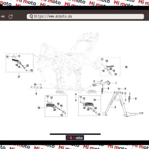 PARADORES POSAPIES TNT150I