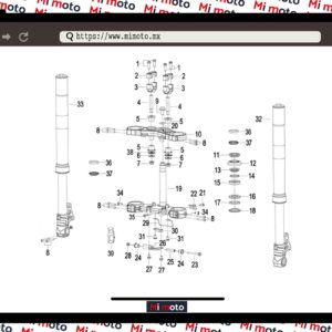SUSPENSIÓN DELANTERA TNT150I