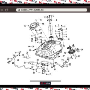 TANQUE DE COMBUSTIBLE TNT150I