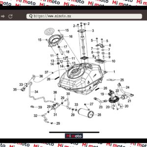 TANQUE DE COMBUSTIBLE TNT25
