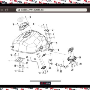 TANQUE DE COMBUSTIBLE TRK502