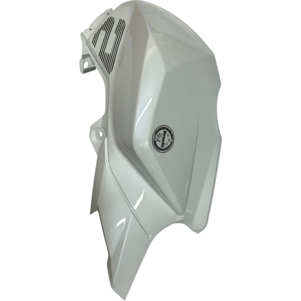 Cubierta Tanque Combustible Derecha Blanco Con Sticker