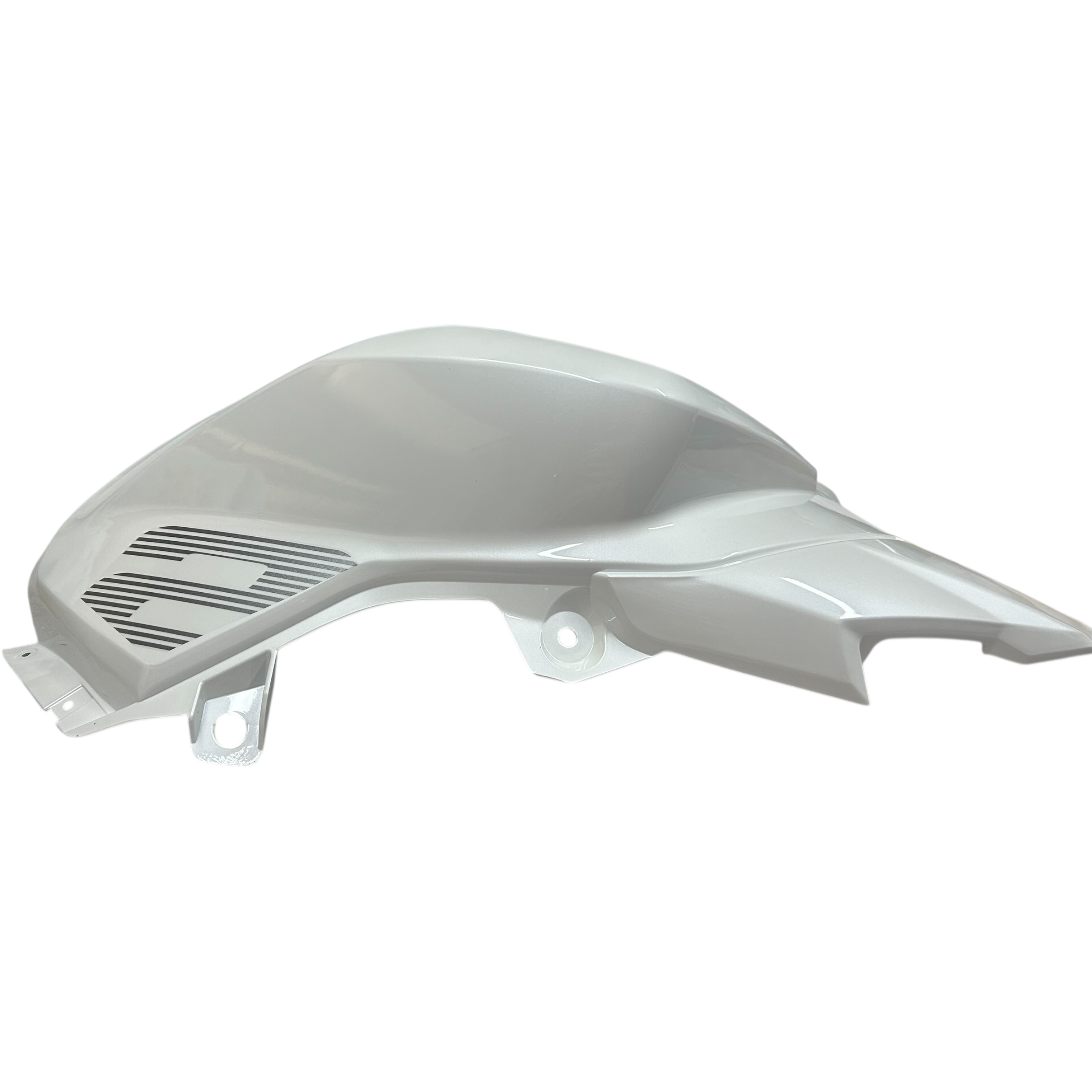 Cubierta Tanque Combustible Derecha Blanco Con Sticker - Imagen 4